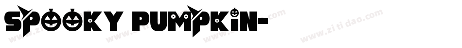 Spooky Pumpkin字体转换